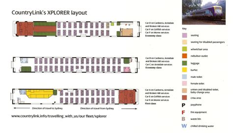 xplorer train seating plan  Toilets at the end